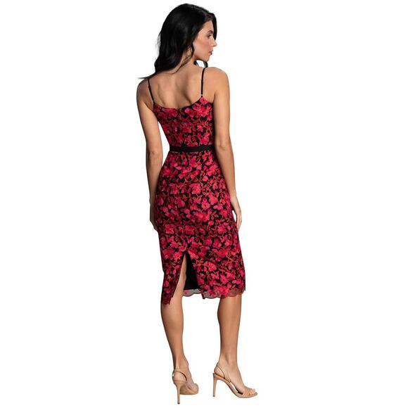 Dress the Population NWT Emma Floral Embroidered Sheath Dress Size S - Picture 3 of 9